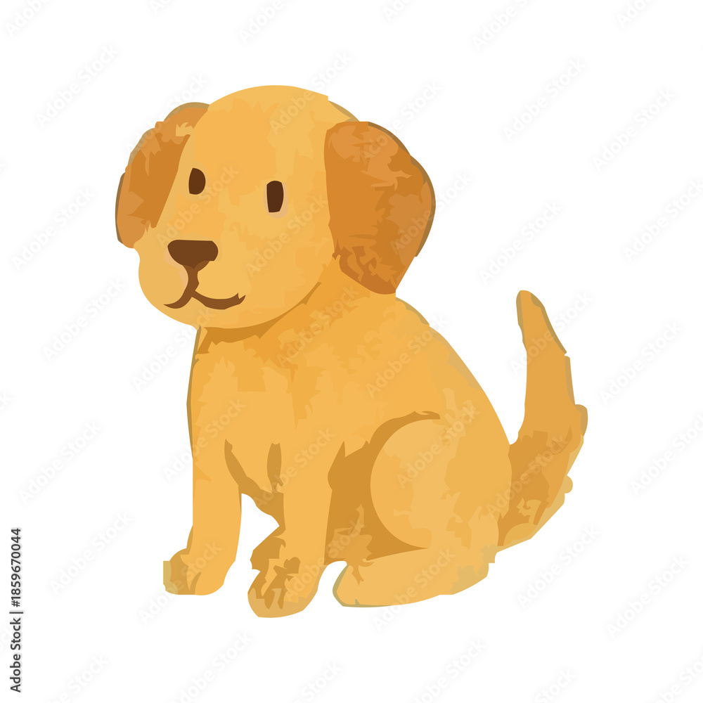 Obraz premium watercolor Chinese zodiac dog