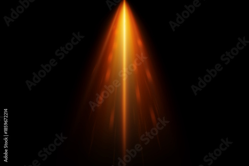 Dramatic Golden Sun Flare Spotlight Cinematic Effect