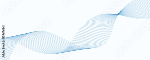 Abstract blue wave background. 