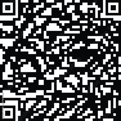 Black and white qr code