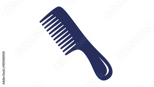 Dark Blue Hair Comb Personal Care Tool.