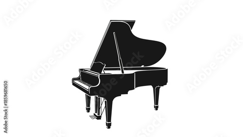 Grand Piano Musical Instrument.