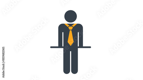 Man Wearing Business Attire.