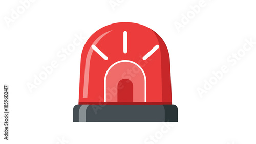 Red Emergency Alarm Light.