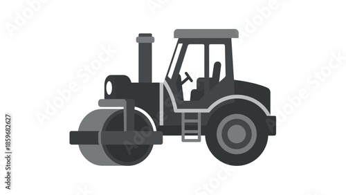 Steam Roller Vehicle Heavy Machinery Equipment.