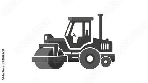 Steamroller Vehicle Heavy Machinery Road Roller.