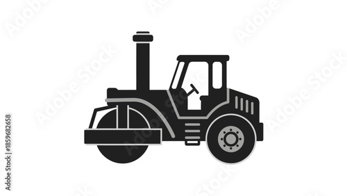 Tractor Icon Graphic Illustration.