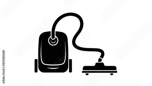 Vacuum Cleaner Icon Simple Design Illustration.