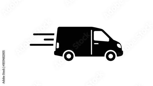 Van Moving at High Speed.