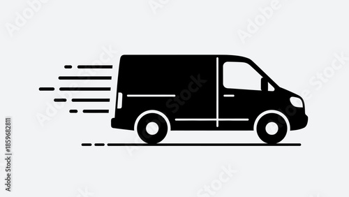 Van Moving at High Speed.