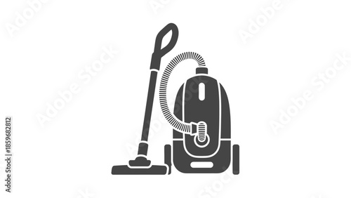 Vacuum Cleaner Iconic Illustration Design Element.