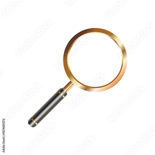 magnifying glass isolated on white