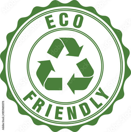 Eco-Friendly Symbol for Sustainable Living and Recycling