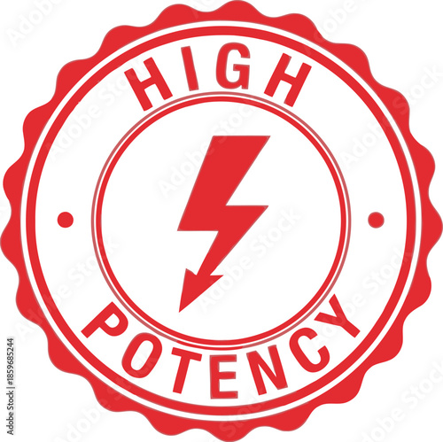 High Potency Badge for Energy Supplements and Products