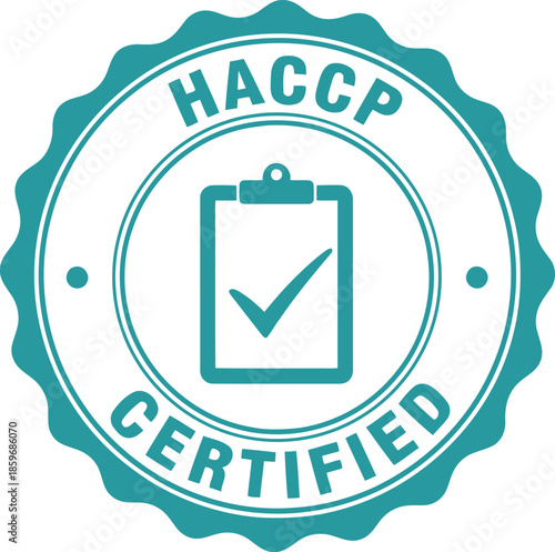 HACCP Certification Seal for Food Safety Compliance
