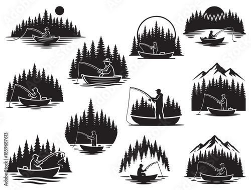 FISHERMAN SILHOUETTE