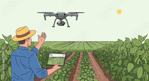 Innovative farming practices using drone technology for precision agriculture in rural area to
