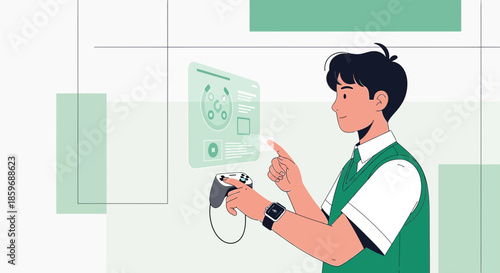 Interactive gaming experience with virtual reality technology using innovative controllers