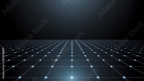 Infinite grid of light points