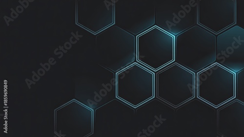 Hexagonal pattern in blue