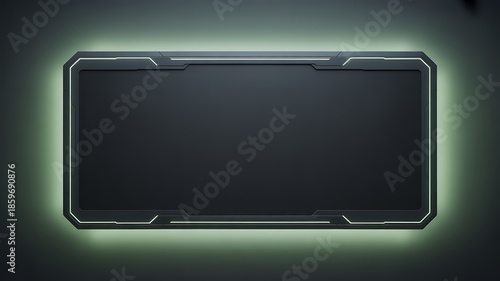 Modern black rectangular table