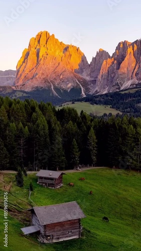 bench in the mountains