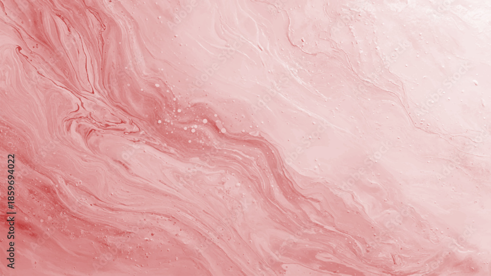 Fototapeta premium Abstract pink marble texture with swirling patterns and bubbles