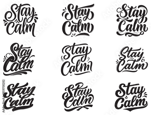 STAY CALM TYPOGRAPHY