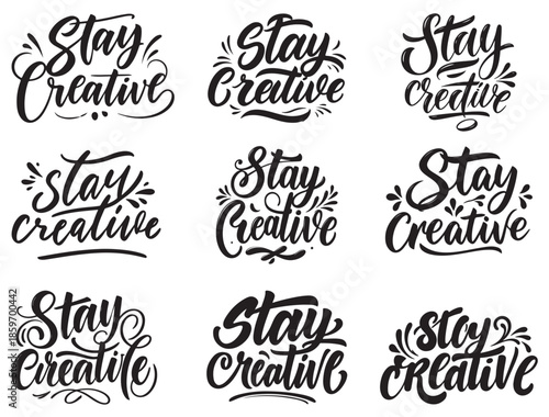 STAY CREATIVE TYPOGRAPHY.