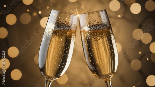 two glasses of champagne