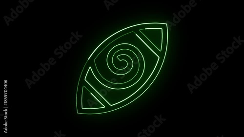 Tecpatl flint knife line icon. Aztec calendar symbol icon isolated on white background. Free vector style icon