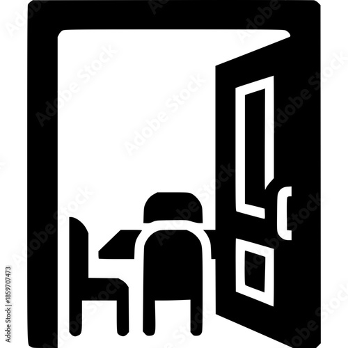 MEETING ROOM Door Layout Venue Icon Vector