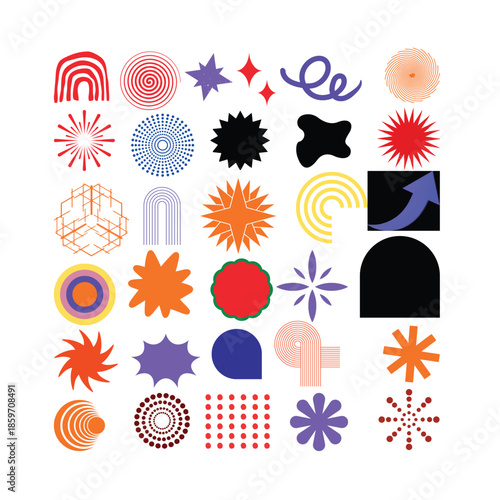 Vector file illustration with simple text