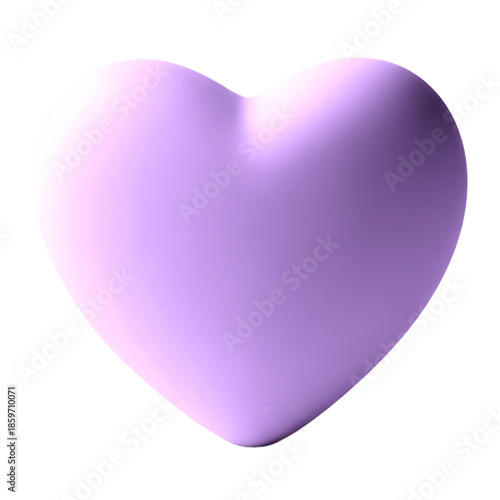 Soft pink heart shape