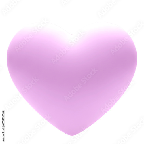 Soft pink heart symbol