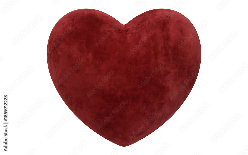 Fototapeta premium Red heart icon isolated on transparent background