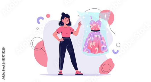 Fashionista envisions a new dress: Conceptualizing wardrobe through creativity and imagination