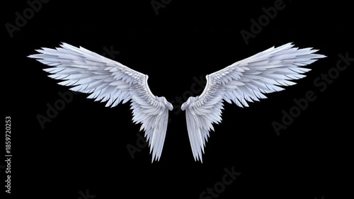 Angel wings – looped with alpha channel.