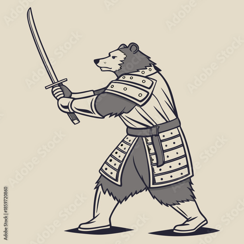 Samurai Bear Warrior 1