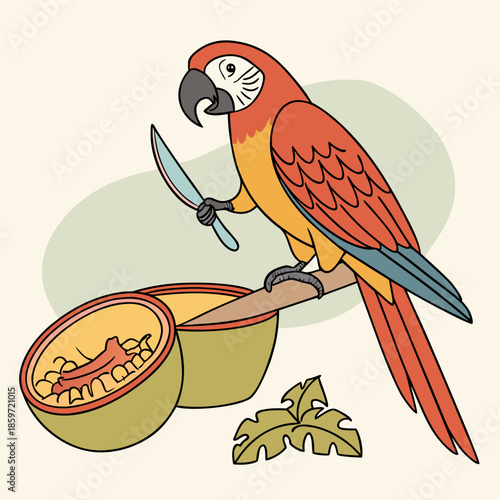 Chef Parrot Tropical Cook 1