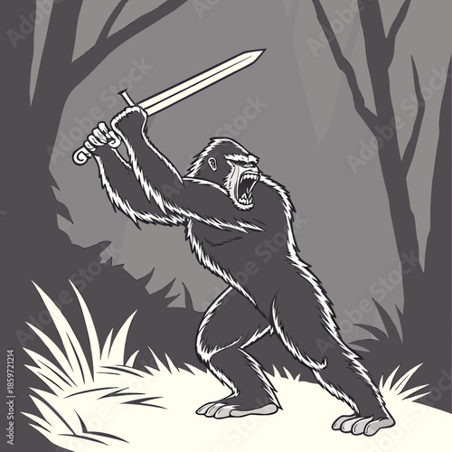 Samurai Gorilla Blade Master 1