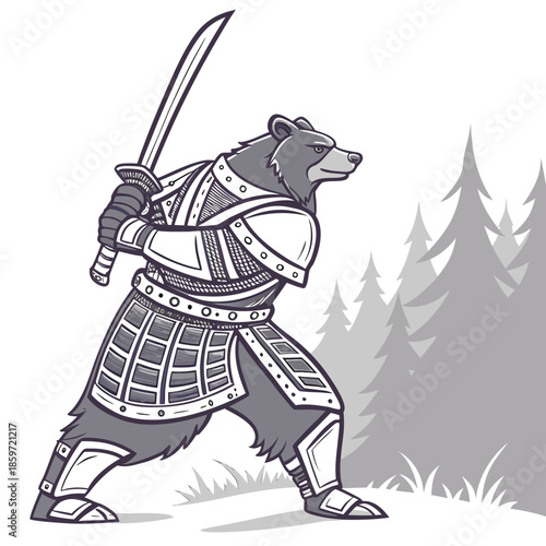 Samurai Bear Warrior