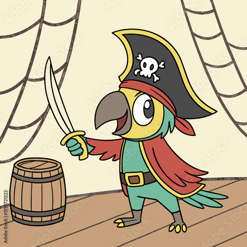 Pirate Parrot Captain