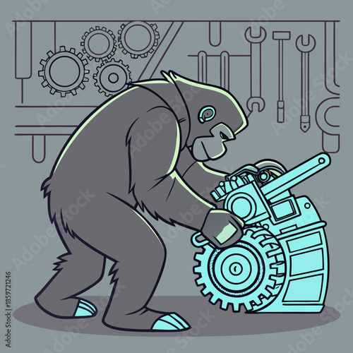 Robot Gorilla Mechanic 1
