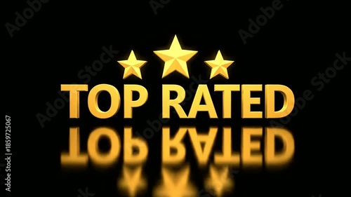 A video showcasing a top-rated bot with golden stars on a black background