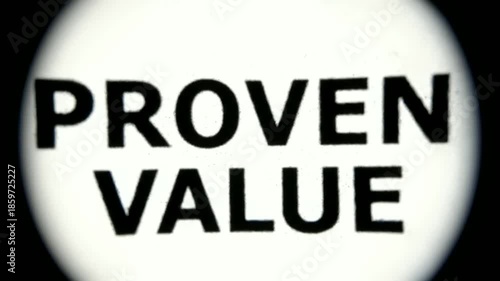 A video showcasing a proven value concept with a bold and eye-catching design