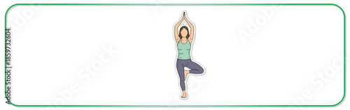 Serene woman practicing yoga in peaceful pose