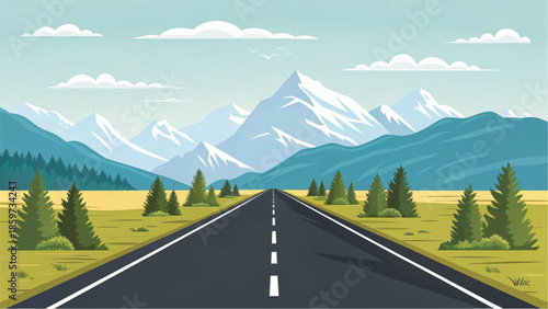 road to the mountains