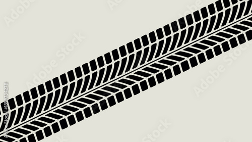 Close-up of detailed tire tread on a neutral background