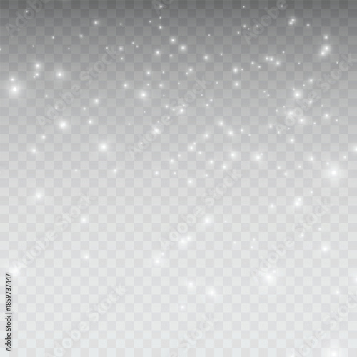 Glowing Shining Particles and Stars. Shining stars